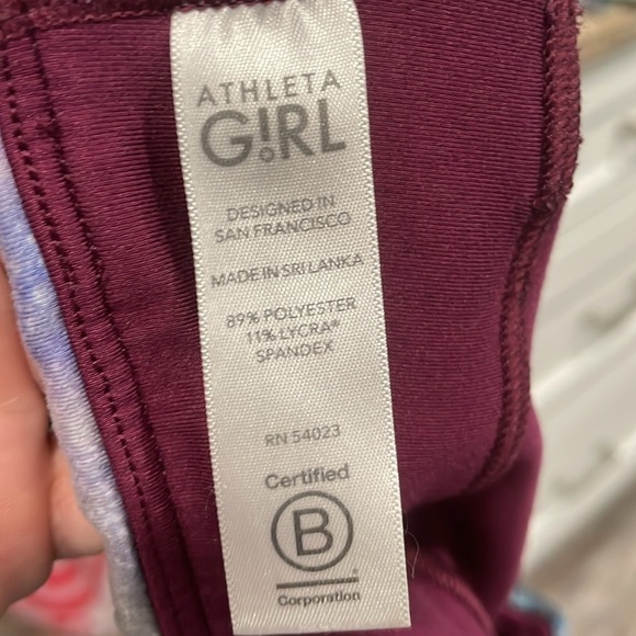 Athleta Girl Printed Chit Chat Tight size 12 - Picture 7 of 9